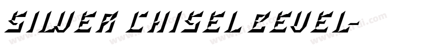 SILVER CHISEL BEVEL字体转换